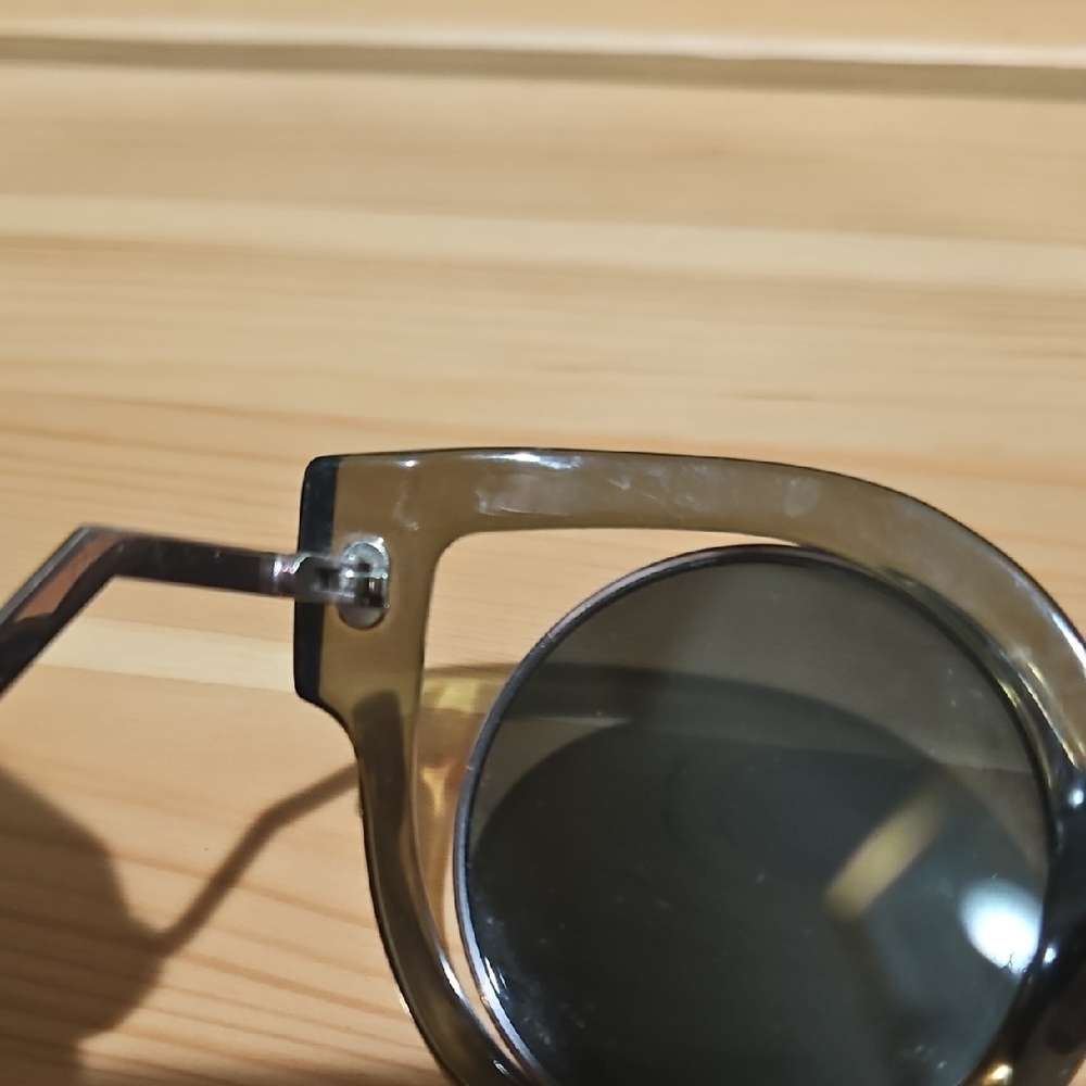Fendi Paradeyes FF0137S Sunglasses Pink Green Cat Eye Geometric Made In Italy - Picture 9 of 11